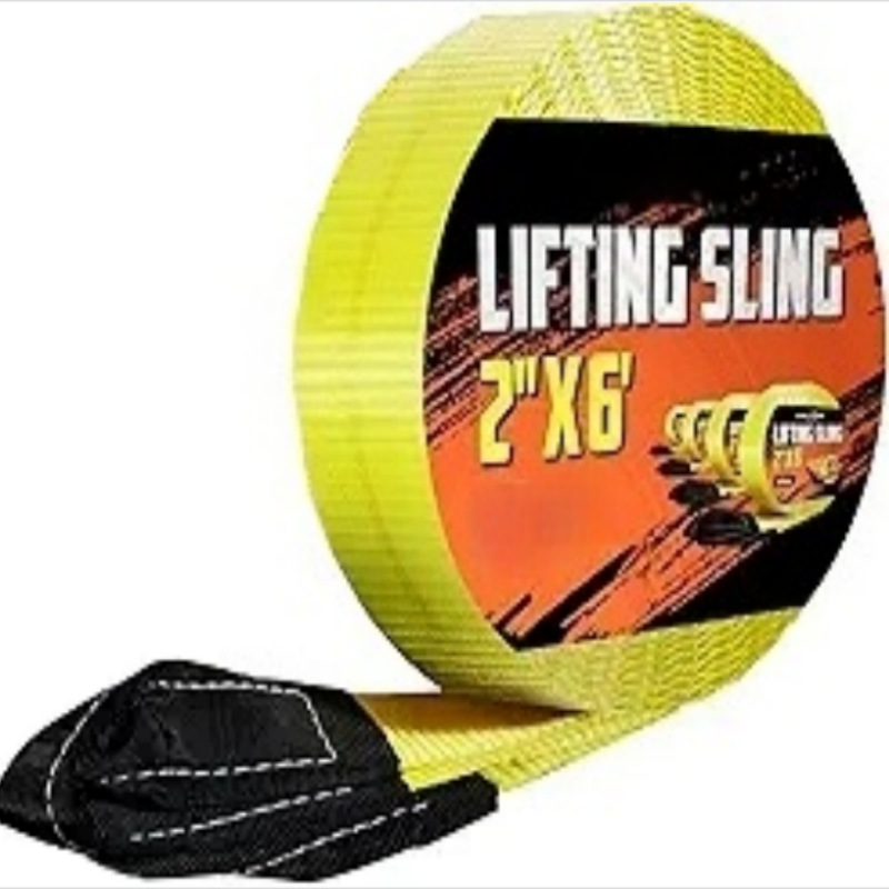 亚马逊吊装带扭眼 25mm 15000lbs重型机械liftingstrap起重吊装带