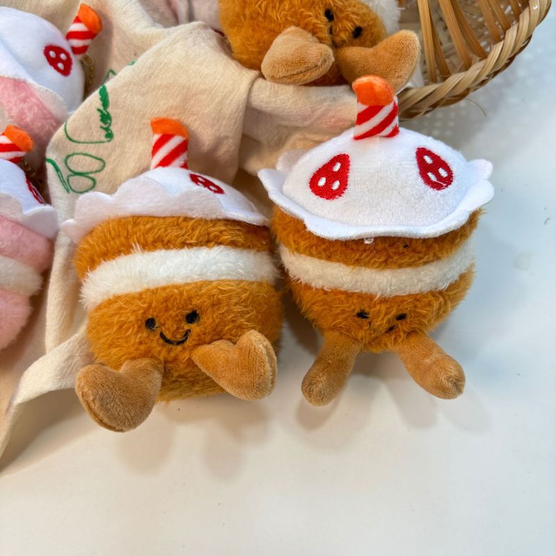 创意毛绒美食挂件趣味美食公仔挂饰少女心百搭装饰挂坠钥匙扣饰品|undefined