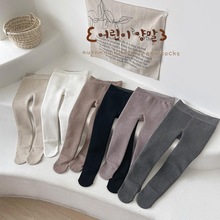 【加绒加厚】儿童冬季保暖连脚打底裤中大小女童纯色好搭连裤袜