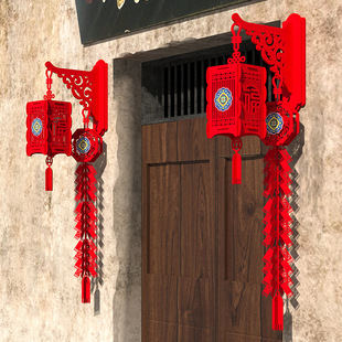 2025 Year of the Snake New Year's Day New Year Decorations Firecrackers Small Lantern Pendant Home Spring Festival New Year Scene Arrangement Hanging Ornaments