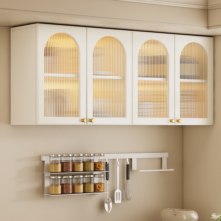 Cream Style Wall Cabinet Kitchen Wall Cabinet Balcony Bathroom Bathroom Wall Cabinet Wall Storage Cabinet Wall Cabinet