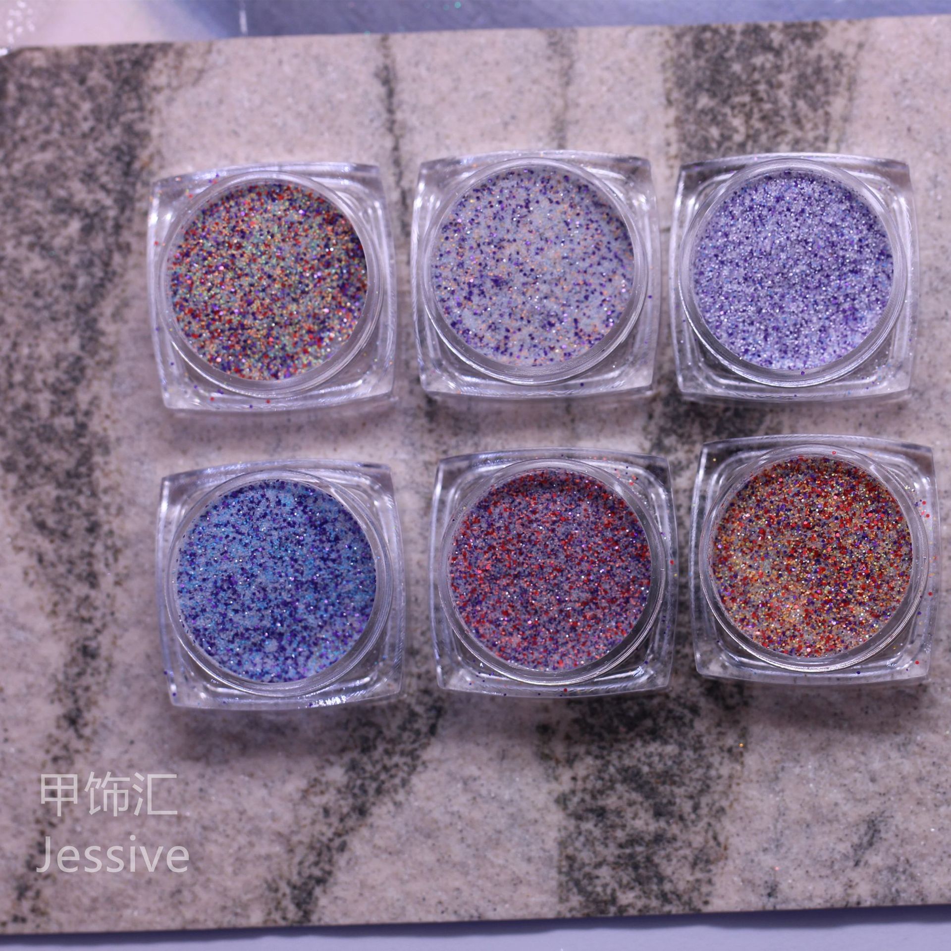 Knitted woolen nail sequins for manicure