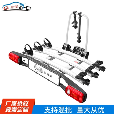 Cross-Border Lifting Vehicle Bicycle Rack Car Rv Rear Drag Hanging Bicycle Fixed Rack Rear Mountain Bike Rack (Car bike rack) - 3-non-foldable-frame-aluminum-alloy