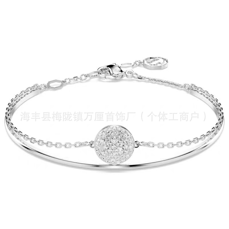 球拍手镯【白金色】