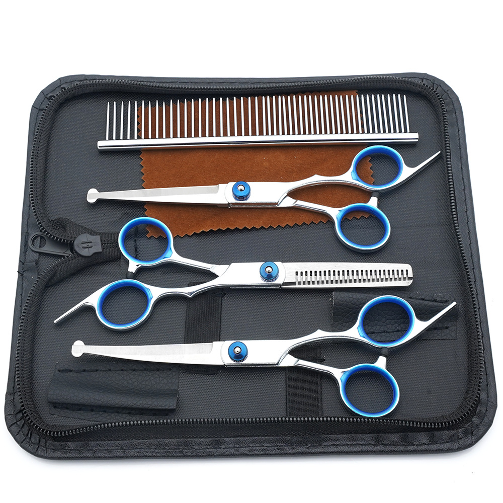 Ventas directas de fábrica de tijeras para mascotas, tijeras para cortar el pelo para perros, tijeras para cortar el pelo, tijeras de dientes delgadas para gatos, tijeras de aseo para mascotas