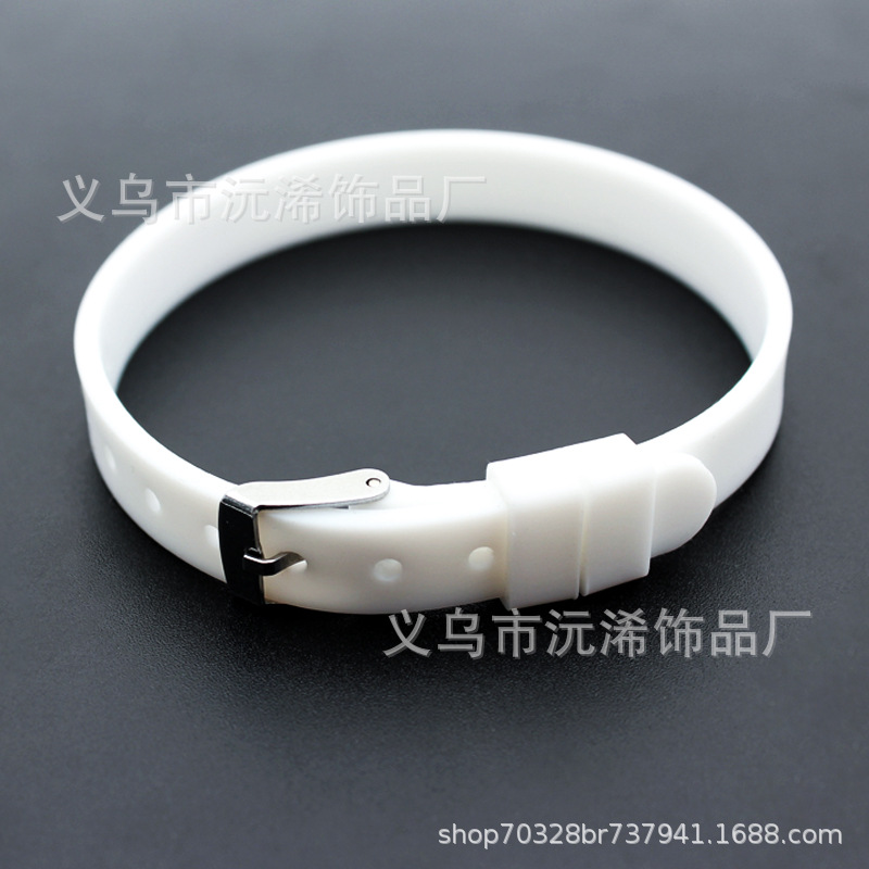 8mmシリコン手首バンドdiy個性的な手ベルトカップルの手環バンドは8mmの穴径アクセサリーの部品を着用するのに適しています。