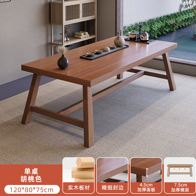 Mesa de té de madera maciza Juego de sillas Mesa en una Mesa de té de cinco sillas Mesa de té 2024 Nuevo apartamento pequeño Balcón Mesa de negociación Mesa de té