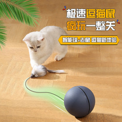 宠物猫咪玩具球电动逗猫球自动智能滚滚球自嗨解闷耐咬逗猫棒批发