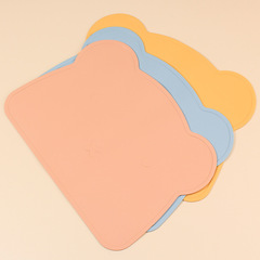 Amazon Best Selling Large Insulated Anti-Scald Silicone Bear Table Mat for Babies and Toddlers Cute Bear Eating Dinner Mat
