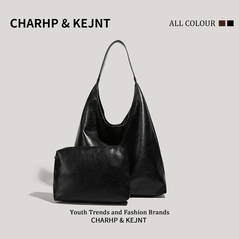 CHARHP & KEJNT公式正規品大容量バッグレディースシンプルトートバッグ通勤ワンショルダー脇下バッグ|undefined