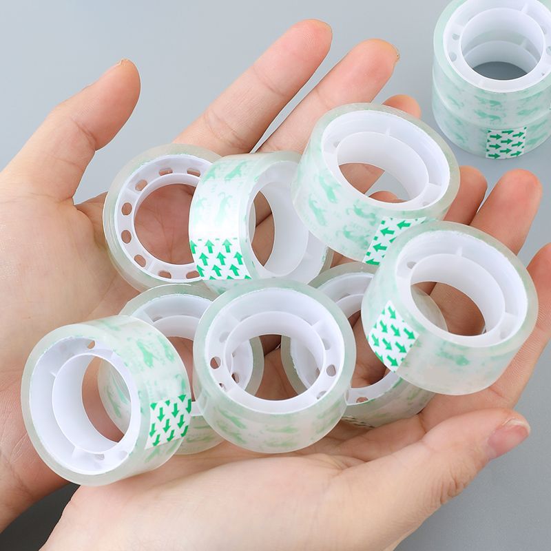 Papelería transparente ancho de cinta adhesiva 1.2 / 1.8cm cinta adhesiva de oficina sellado pequeña cinta adhesiva de papel sellado cinta adhesiva al por mayor image 5