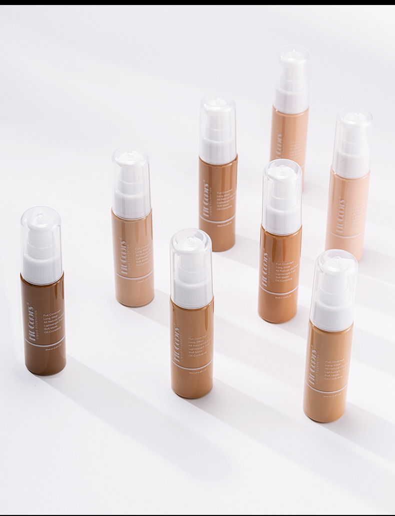 Fit Colors 8-color foundation is easy to push away, holding makeup, matte, concealer, face repairing, liquid foundation,_voghion.com