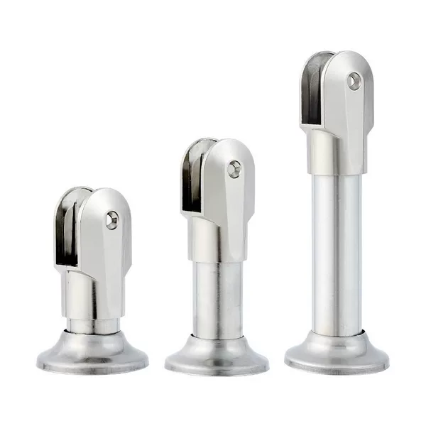 Public Restroom Support Legs, Bathroom Partition Hardware Accessories, Partition Leg Covers, Stainless Steel Bracket Legs, Clip-On Legs