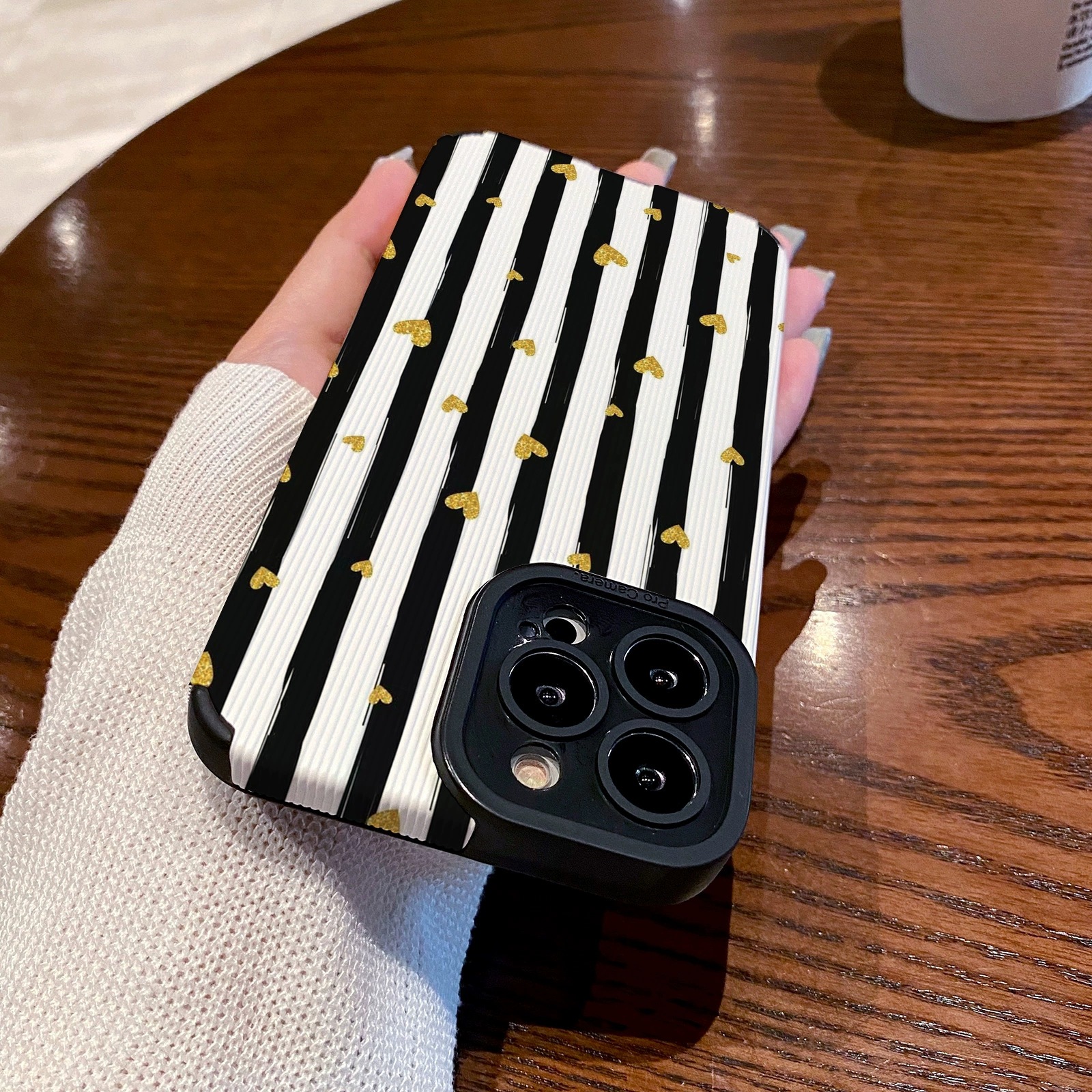 Funda de teléfono con corazón para iphone carcasa protectora_voghion.com