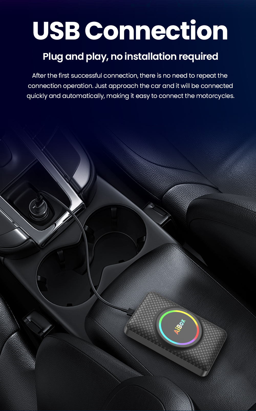 Carplay Adapter Box Converts Wired to Wireless with HDMI Output, Dual Wifi, Android Car-Machine Connectivity, and Screen Mirroring