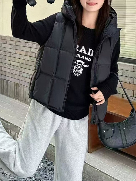 Design winter vest with down