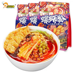 Haohuanluo 風味とスパイシーなカタツムリヌードル 400 グラム柳州カタツムリヌードル酸辣湯麺インスタントライスヌードルインスタントラーメン