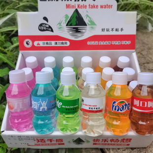 New Western Leaf Coke Fake Cement Beverage Bottle High-Looking Slime Set Decompression Crystal Mud Bottle