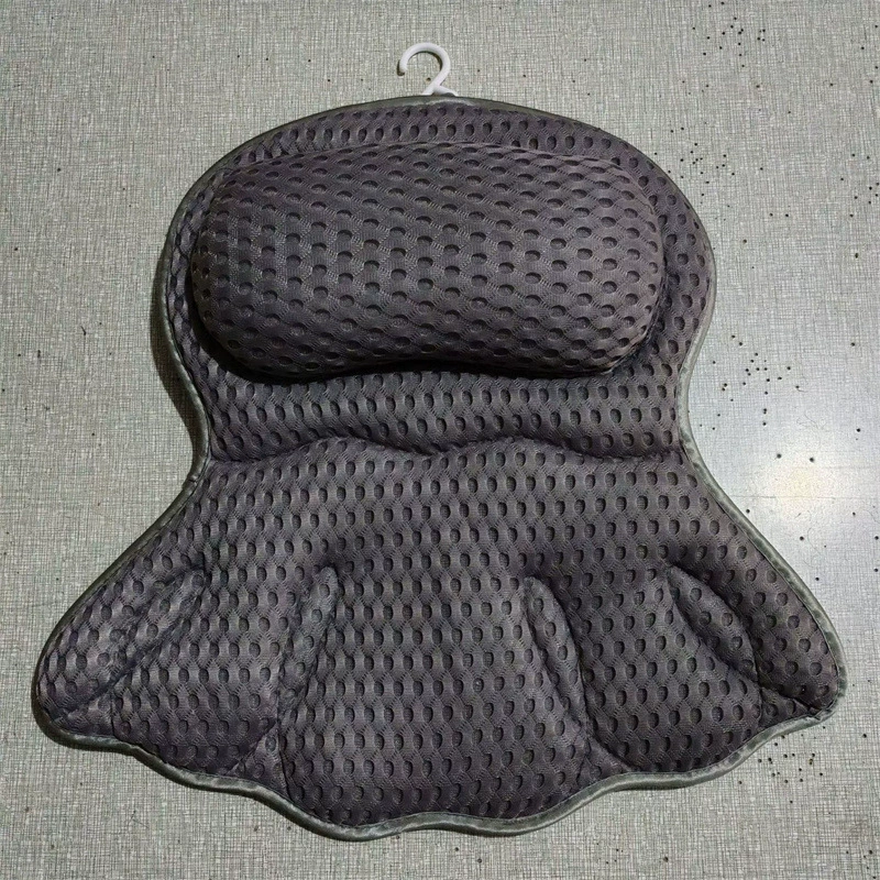 Трансграничная Amazon Spot 4D серо-белая подушка для ванны в форме бабочки, подушка для ванны на присоске, удобная и нескользящая