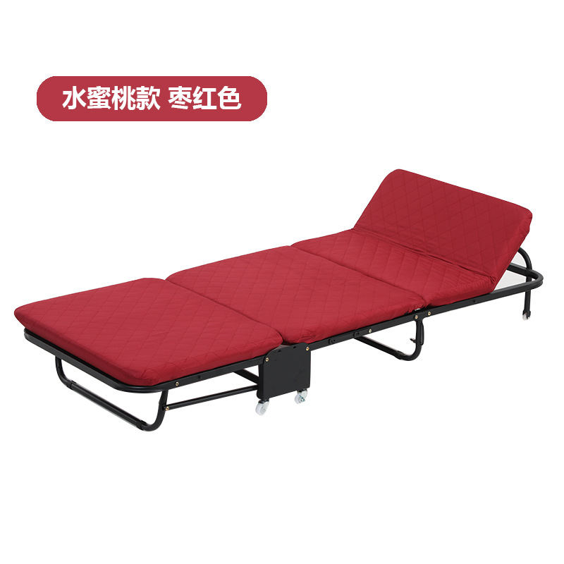 Fábrica al por mayor de la Oficina cama plegable cama individual cama doble hogar almuerzo descanso cama de madera cama militar tres cama plegable