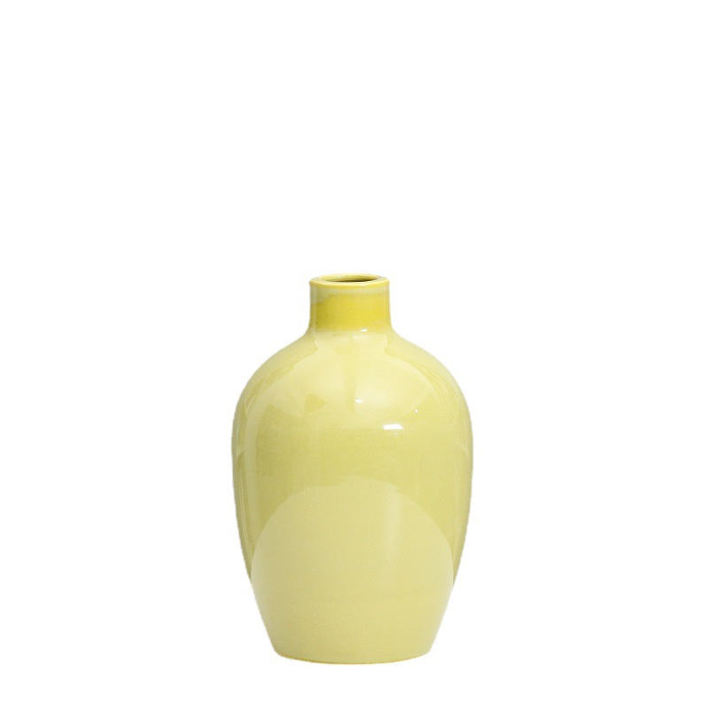 Estilo nórdico de cerámica ins florero simple jarrón de flores secas sala de estar decoración del hogar arreglo floral decoración creativa arreglo floral lote