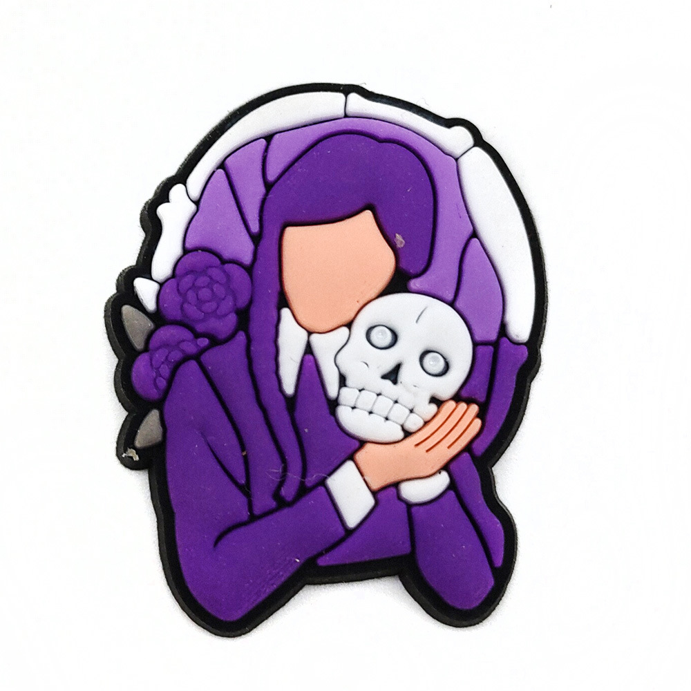 Serie de TV americana miércoles agujero zapatos zapato flor zapato hebilla desmontable flor zapato hebilla agujero zapatos Decoración