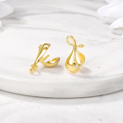 厂家批发半成品饰品配件材料金属珠子吊diy项链手链耳环坠子吊坠