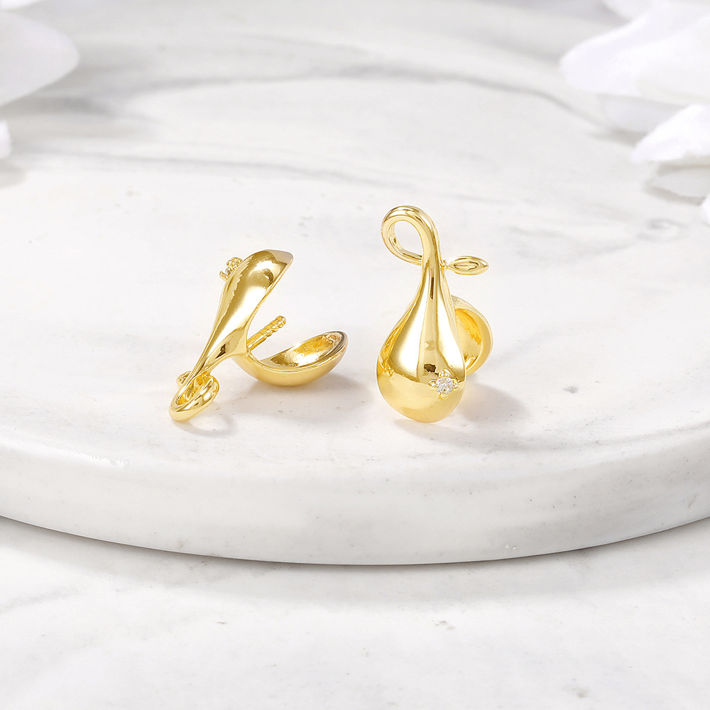 厂家批发半成品饰品配件材料金属珠子吊diy项链手链耳环坠子吊坠