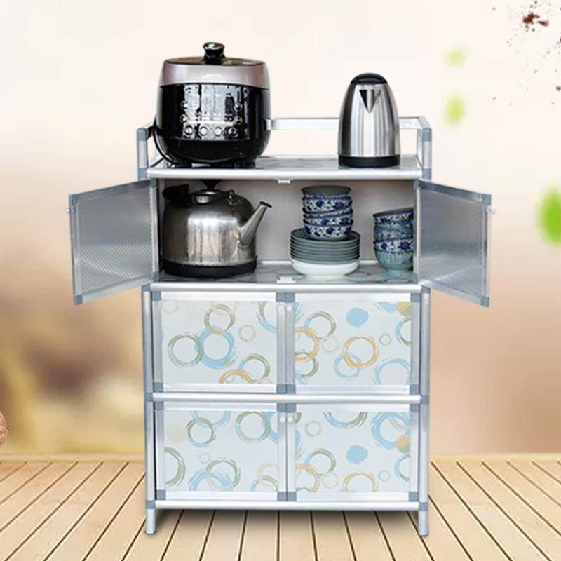 Home Kitchen Storage Cabinet Breathable Dining Side Stove Cupboard Wine Cabinet Cabinet Small Rental House
