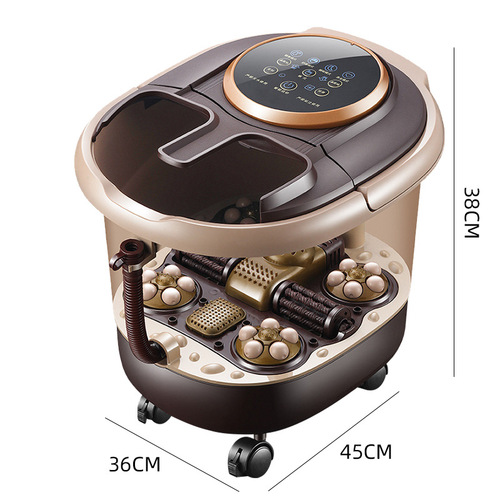 Foot bath basin new gift wholesale fully automatic foot soaking basin foot washing basin home use electric massage heating foot bath tub drop shipping
