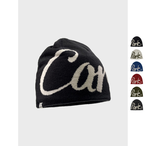 American Street Alphabet Embroidered Double-Sided Knitted Hat for Men and Women Hip-Hop Skateboard Earflap Head Hat Autumn and Winter Cold Hat Trendy
