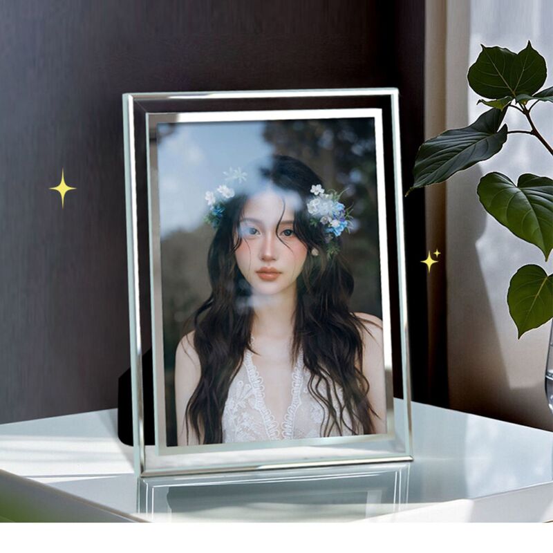 Glass Photo Frame Transparent Album Photo Printing and Production Display Stand Horizontal and Vertical Dual-Use 6-Inch 7inch 8inch Ornament Glass Photo Frame Transparent Album Photo Printing and Production Display Stand Horizontal and Vertical Dual-Use 6-Inch 7inch 8inch Ornament