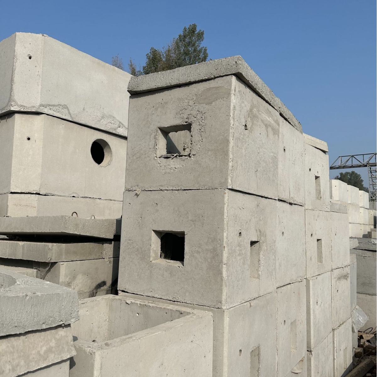 混凝土预制手孔井 方形雨水井 一体式成品水泥检查井钢筋污水井