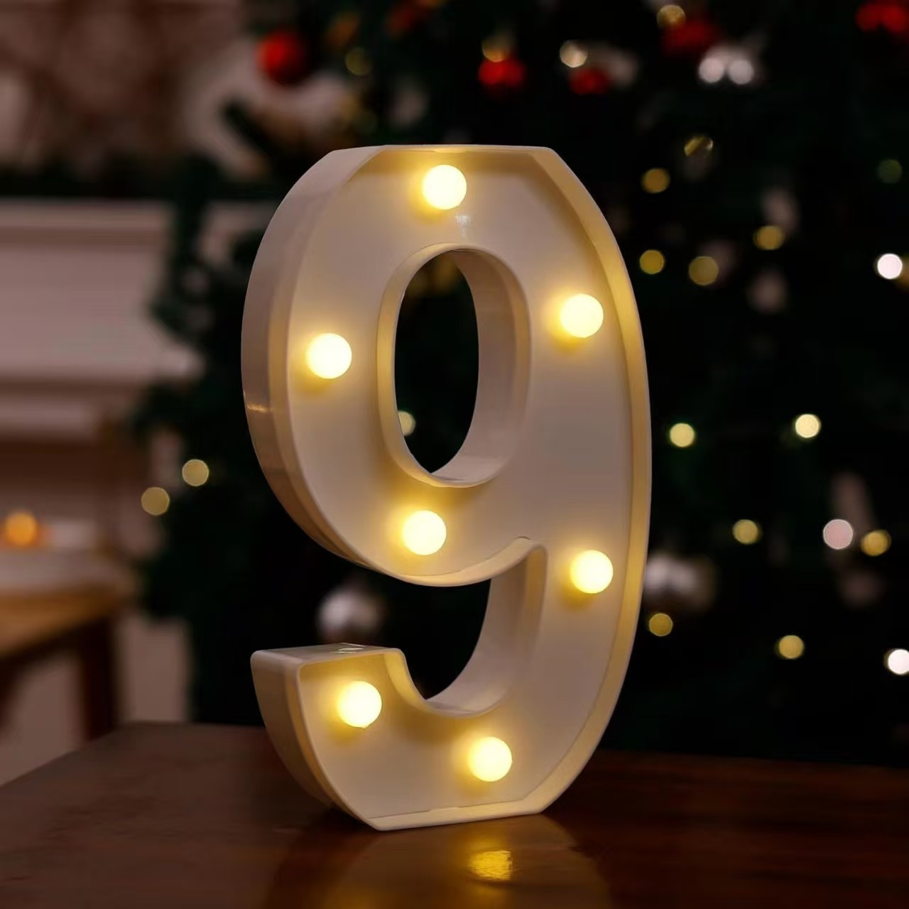 Lámpara LED de Letras y Números de PVC Decorativa para Fiestas y Bodas image 37
