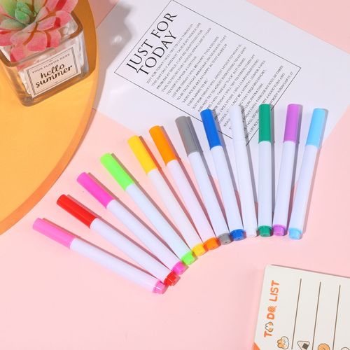 Colorful Eco-Friendly Liquid Chalk Dust-Free Erasable LED Fluorescent Light Board Pen for Children's Drawing and Painting Erasable Blackboard Pen