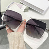 Square fashionable sunglasses, brand glasses, 2022 collection, Korean style, internet celebrity