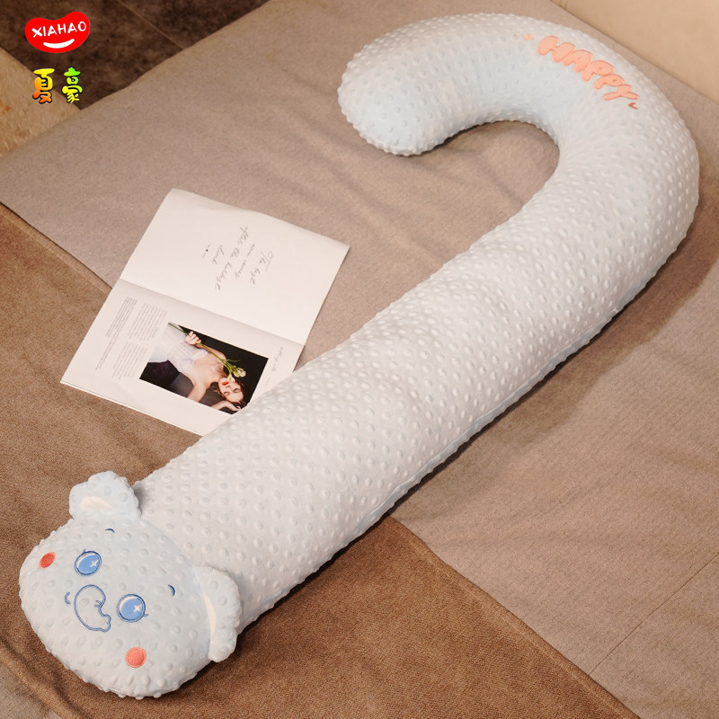 A clase madre y bebé almohada de seda de hielo almohada de cama embarazada almohada de pierna conejo muñeca dormitorio cabecera de cama gran almohada de verano