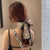 Headband, advanced scarf, ponytail to go out, hair accessory with bow, high-quality style