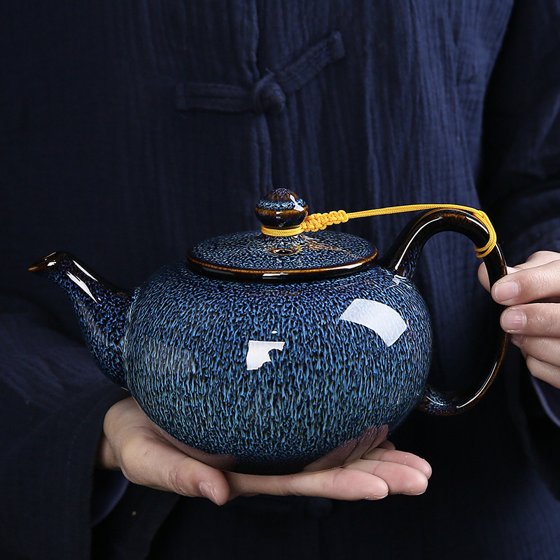Large Kiln Variable Teapot Single Tea Maker Chinese Style Tea Set Household Office Ceramic Single Pot Handle Pot Large Kiln Variable Teapot Single Tea Maker Chinese Style Tea Set Household Office Ceramic Single Pot Handle Pot