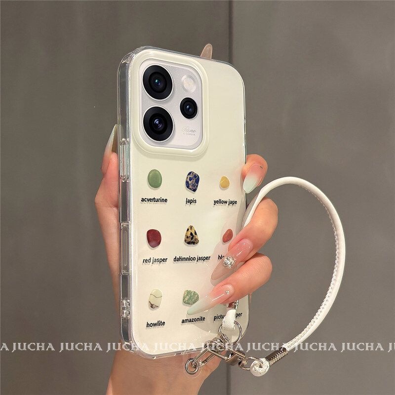 Suitable for OPPO Reno 15 Pro phone case, full edge protection, anti-fall, OPPO Reno 14, light luxury, 13, women's ins floral stone design