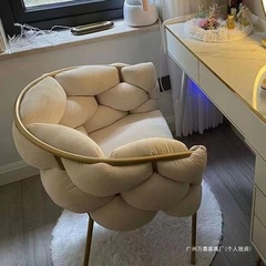 化粧椅子女子寝室軽贅沢化粧台スツールシンプル現代家庭用背もたれネットレッドinsネイルチェア