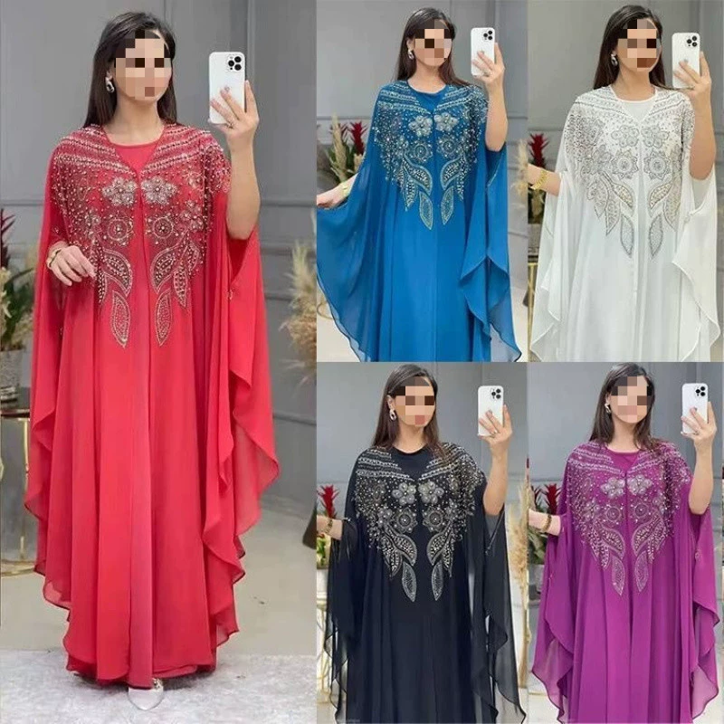 Трансграничные хиты продаж, халаты больших размеров, женская одежда, европейские и американские трансграничные женские длинные платья, новая одежда для покрытия