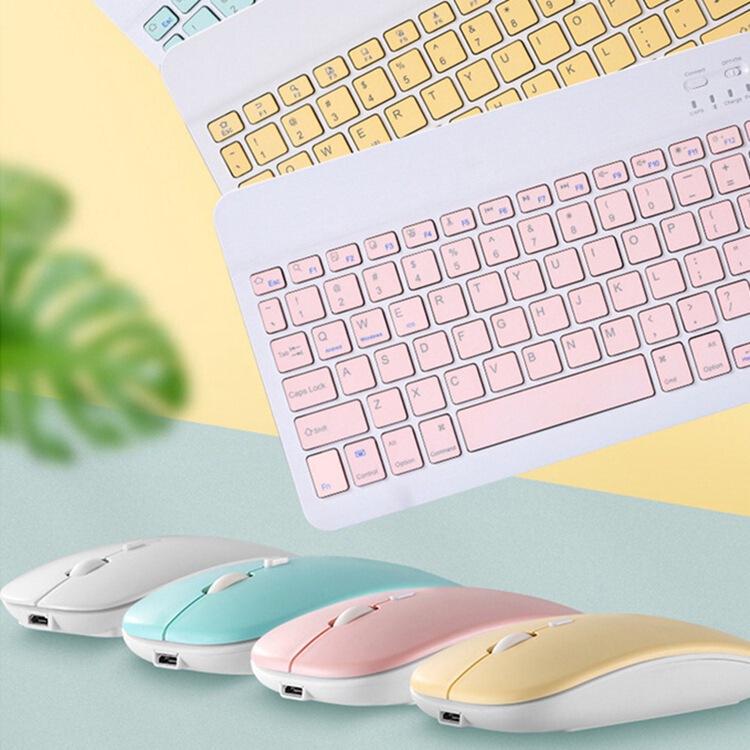 10inch Bluetooth Keyboard Suitable for iPad Keyboard and Mouse Set, Universal Tablet Bluetooth Keyboard for Apple and Android Phones