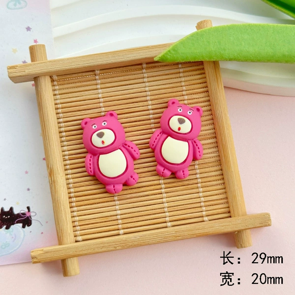 Little pink bear 29*20mm