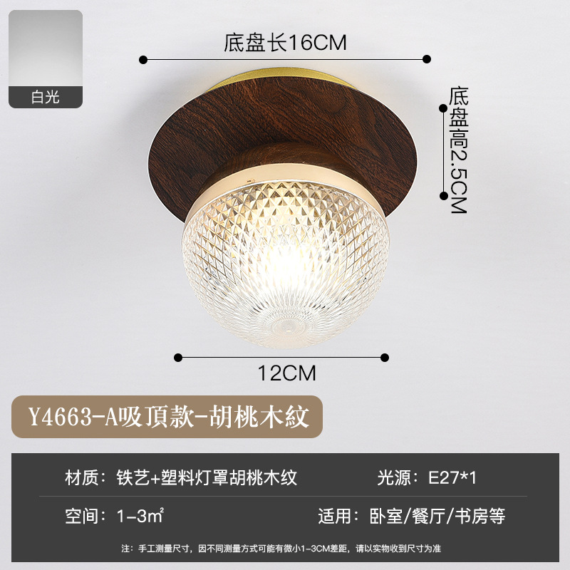 Pasillo pasillo de madera grano pequeño techo moderno minimalista balcón color nogal dormitorio lámpara pared cristal