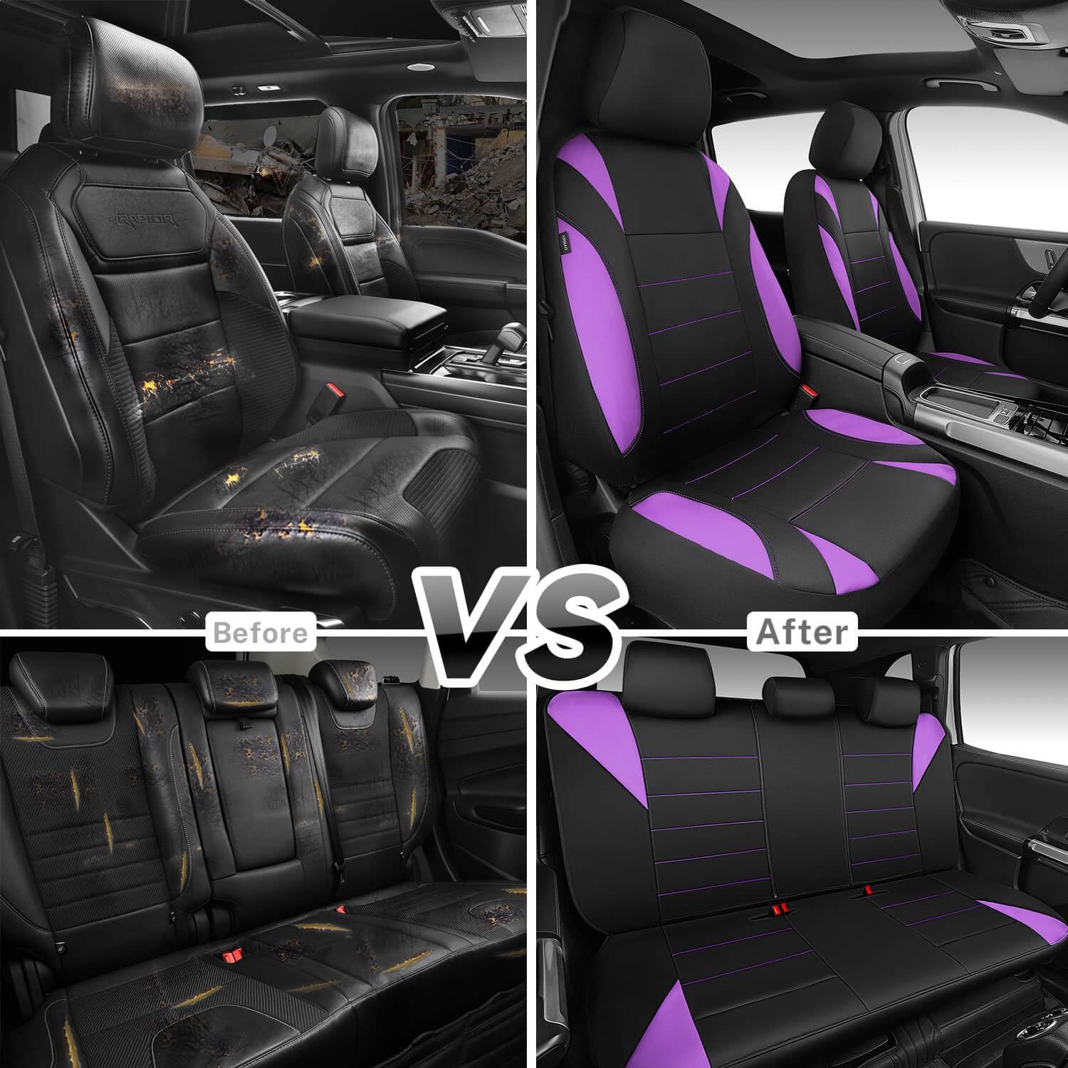 Pu Single-Line Crescent Leather Style Universal Car Seat Cushion Cover Amazon Temu Car Seat Cover