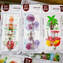 Kitchen and bathroom nail-free hooks, bathroom adhesive hooks, load-bearing 10kg, 3-piece set, 2 yuan, department store wholesale