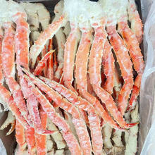 俄罗斯帝王蟹冷冻蟹脚蟹足蟹肉海鲜熟冻原装进口熟冻批螃蟹腿熟食