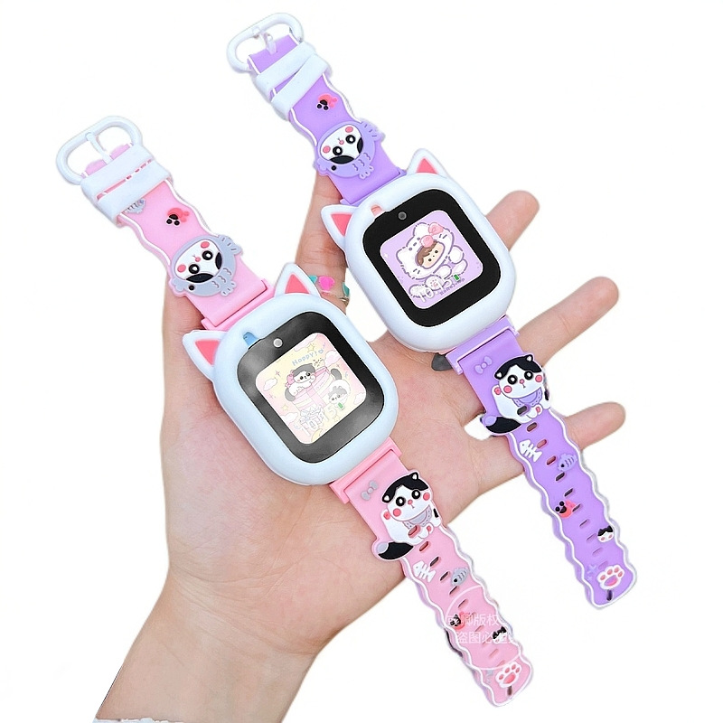 Suitable for Huawei Kidsren's Phone Watch Strap 5Xpro/4X Xinyao Cartoon Silicone Cat Earmuffs 5/4Pro/3X