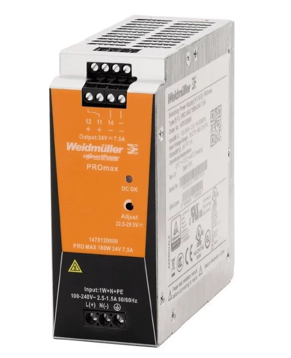Weidmuller/WEIDMULLER 1478120000 Блок питания PRO MAX 180Вт 24В 7,5А